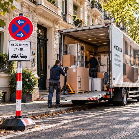 Halteverbot für Küchen- und Möbellieferung in Berlin