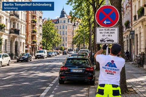 Halteverbotszone in Tempelhof-Schöneberg