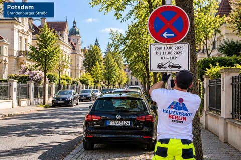 Halteverbotszone in Potsdam