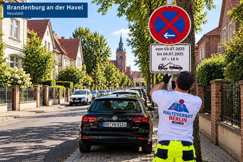 Halteverbot in Brandenburg: Potsdam und das Berliner Umland