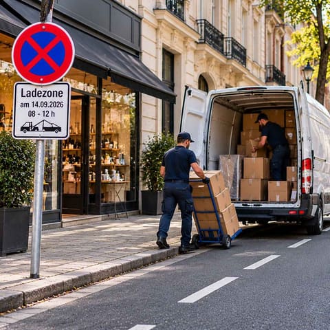 Halteverbot für Ladezone in Berlin