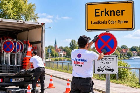 Halteverbotszone in Erkner