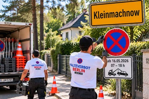 Halteverbotszone in Kleinmachnow