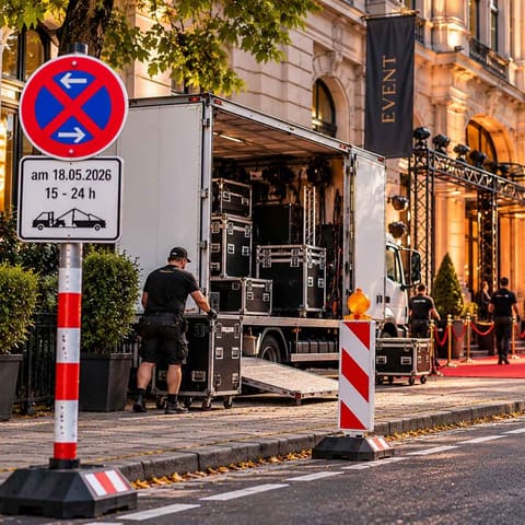 Halteverbot für Veranstaltung in Berlin