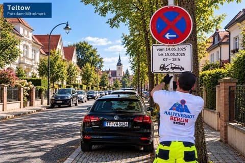 Halteverbotszone in Teltow
